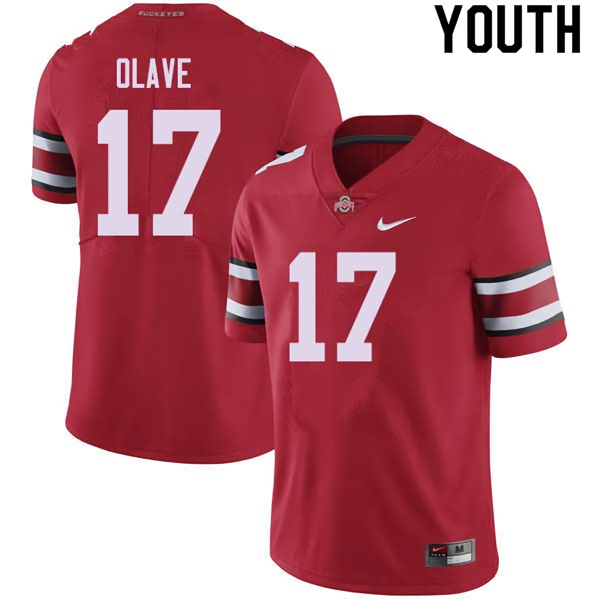 Chris Olave Ohio State Buckeyes Youth NCAA #17 Nike Red College Stitched Football Jersey MKS6756VB